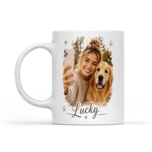 personalized dog and owner mug - 11 oz