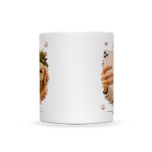 personalized mug with dog and owner (11 oz)