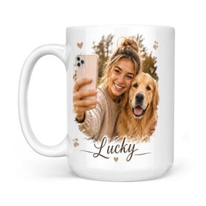 personalized dog and owner mug (15 oz)