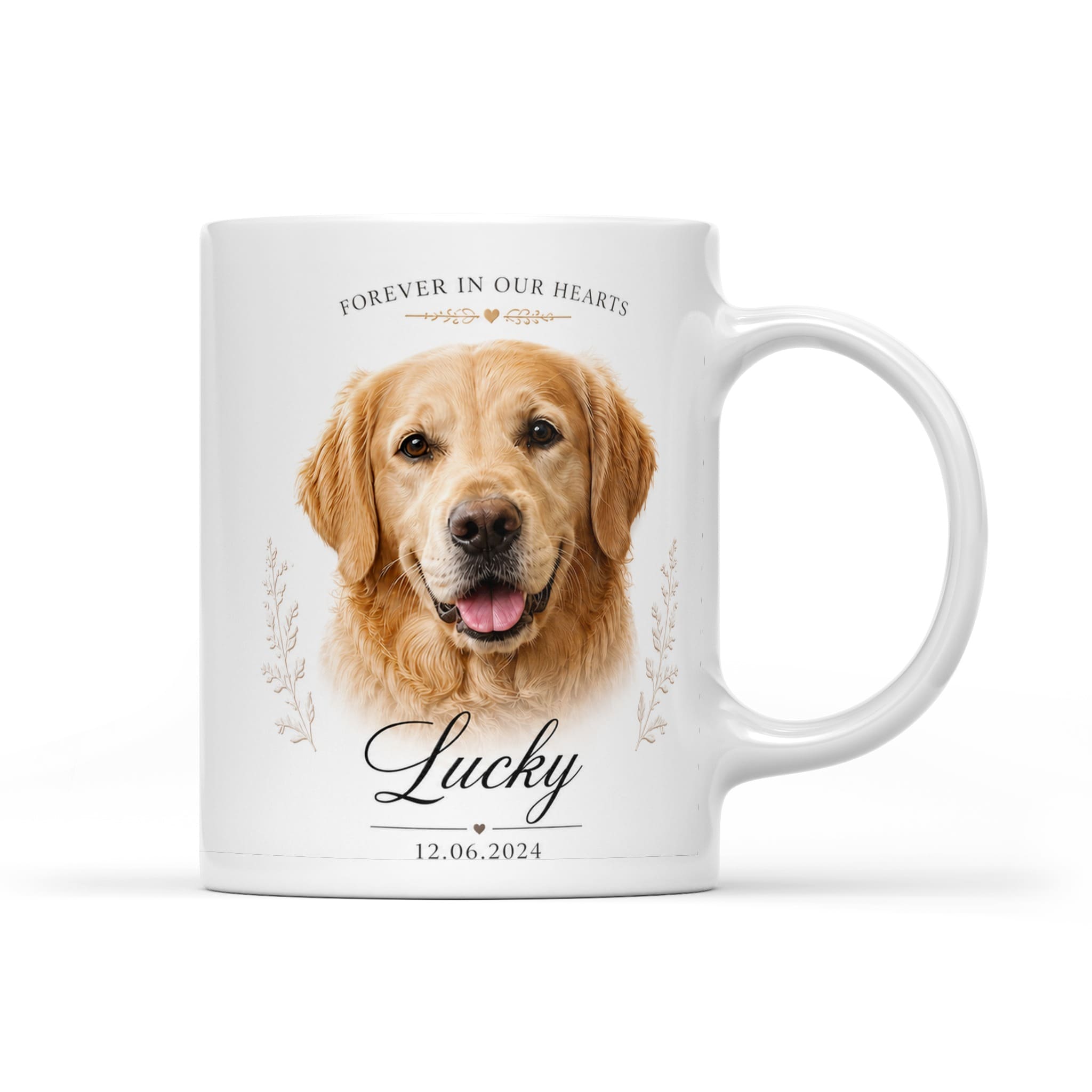 forever in our hearts dog mug (11 oz)