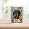Personalized stained glass dog mug (11 oz)