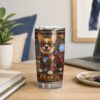 Personalized Ironman dog tumbler