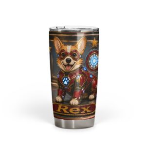 Custom Ironman dog tumbler