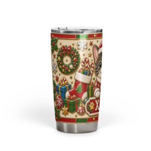Custom Christmas cat tumbler from photo