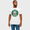 Custom coffee badge dog memorial men t-shirt