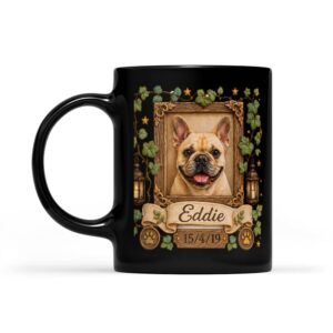 custom vintage black dog memorial mug (11 oz) - thumbnail