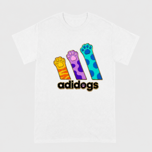Personalized adidog men t-shirt from photo