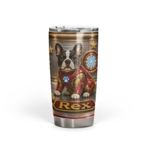 Custom Ironman dog tumbler mark2