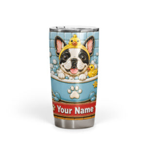 Personalized 20oz dog bathtime tumbler
