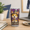 Personalized halloween dog tumbler