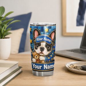 Custom sleeping dog tumbler