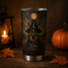Custom Dog Witch Halloween tumbler
